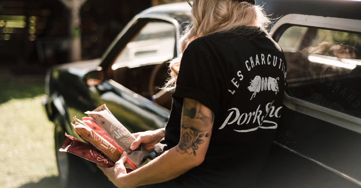 Expert handcrafted logo design for Pork Shop artisanal charcuterie.