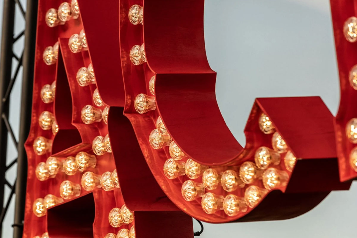 Aces 2026 — venue signage and on-site environmental branding at Château de Chignat by BMD Design.