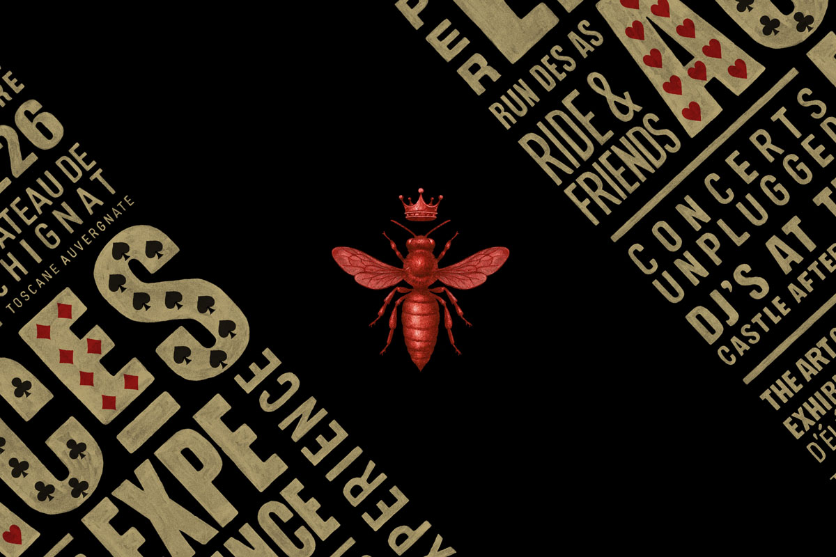 Aces Experience 2026 — full visual identity, Nature Ride and Friends spirit, hand-drawn branding by BMD Design (Bruno Michaud).