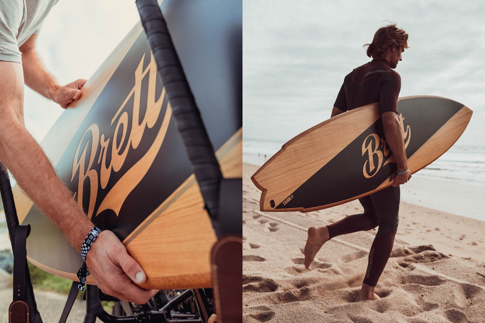 Expert hand-lettering and handcrafted logo design for Brett Eyewear.