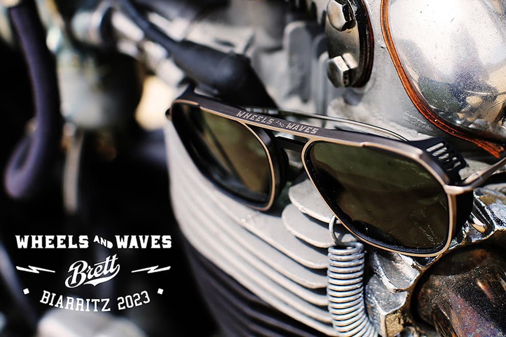 Heritage-style handcrafted logo design for Brett Eyewear's signature series.