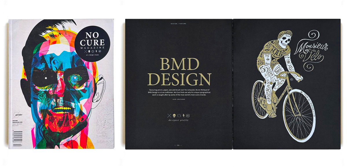 BMD Design — Featured in No Cure Magazine (Australia): International Excellence in Artisanal Branding & Hand-Lettering