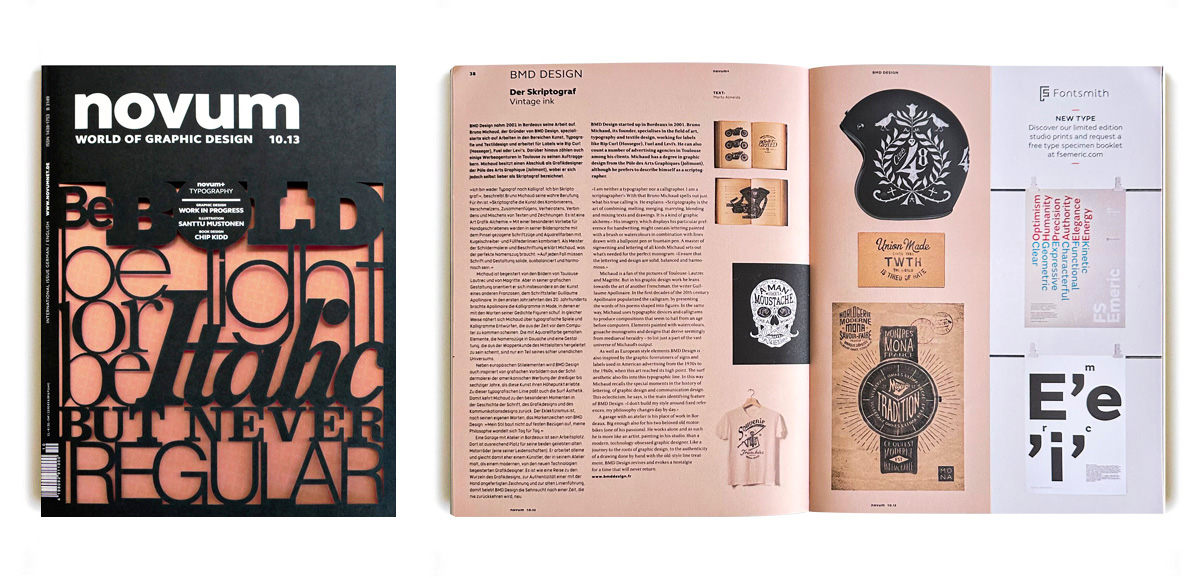 BMD Design — Feature in Novum Magazine 10.13, International