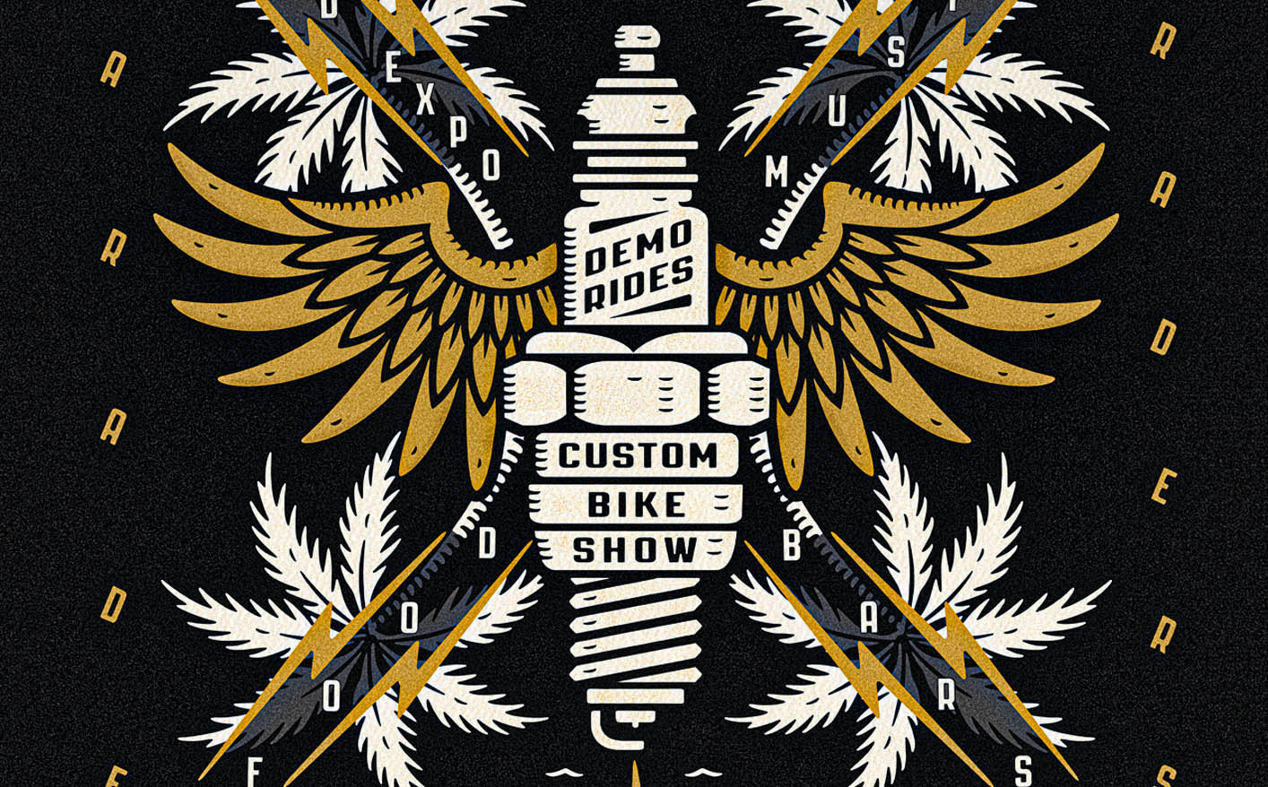 Expert hand-drawn illustration for Harley-Davidson's prestigious Saint-Tropez event.