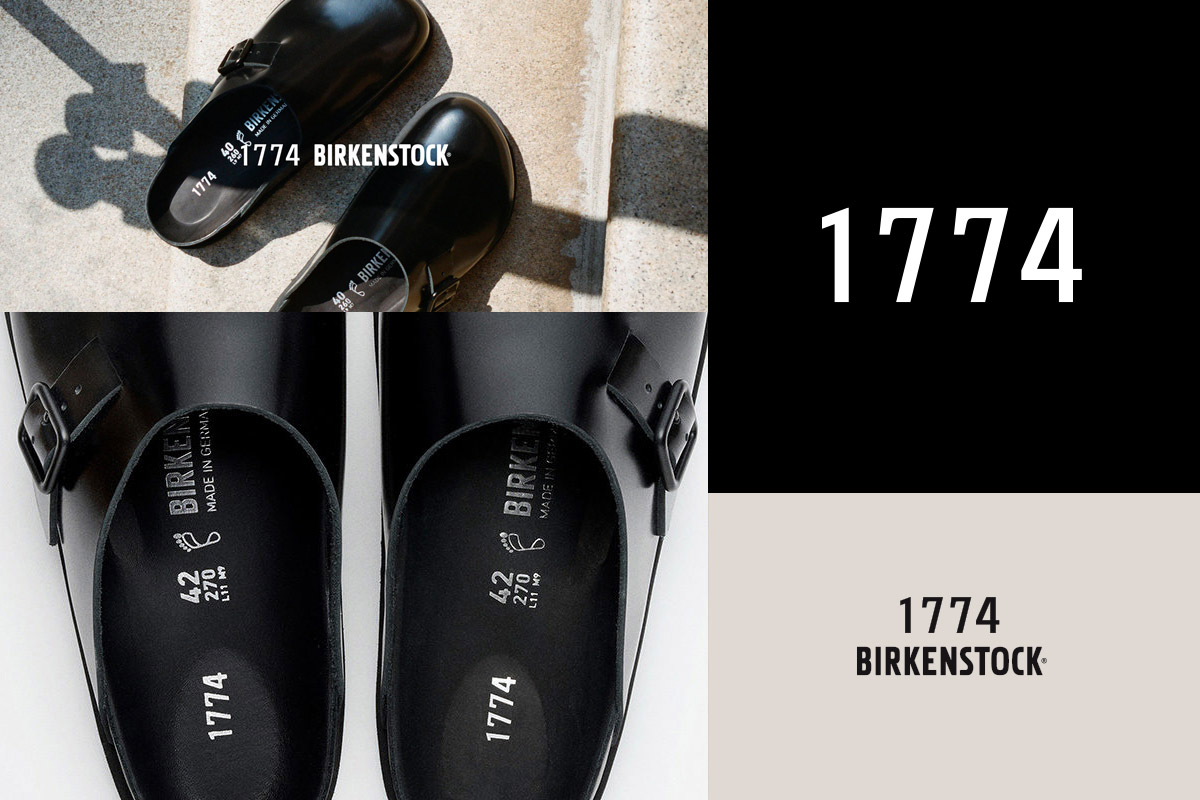 1774 Birkenstock — luxury sub-brand typographic signature created by Bruno Michaud, BMD Design