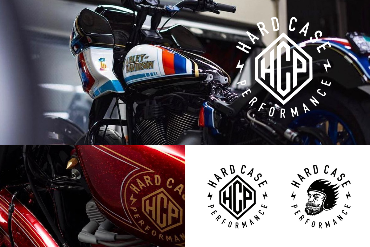 Hard Case Performance — custom graphic mark for Harley-Davidson parts brand by BMD Design