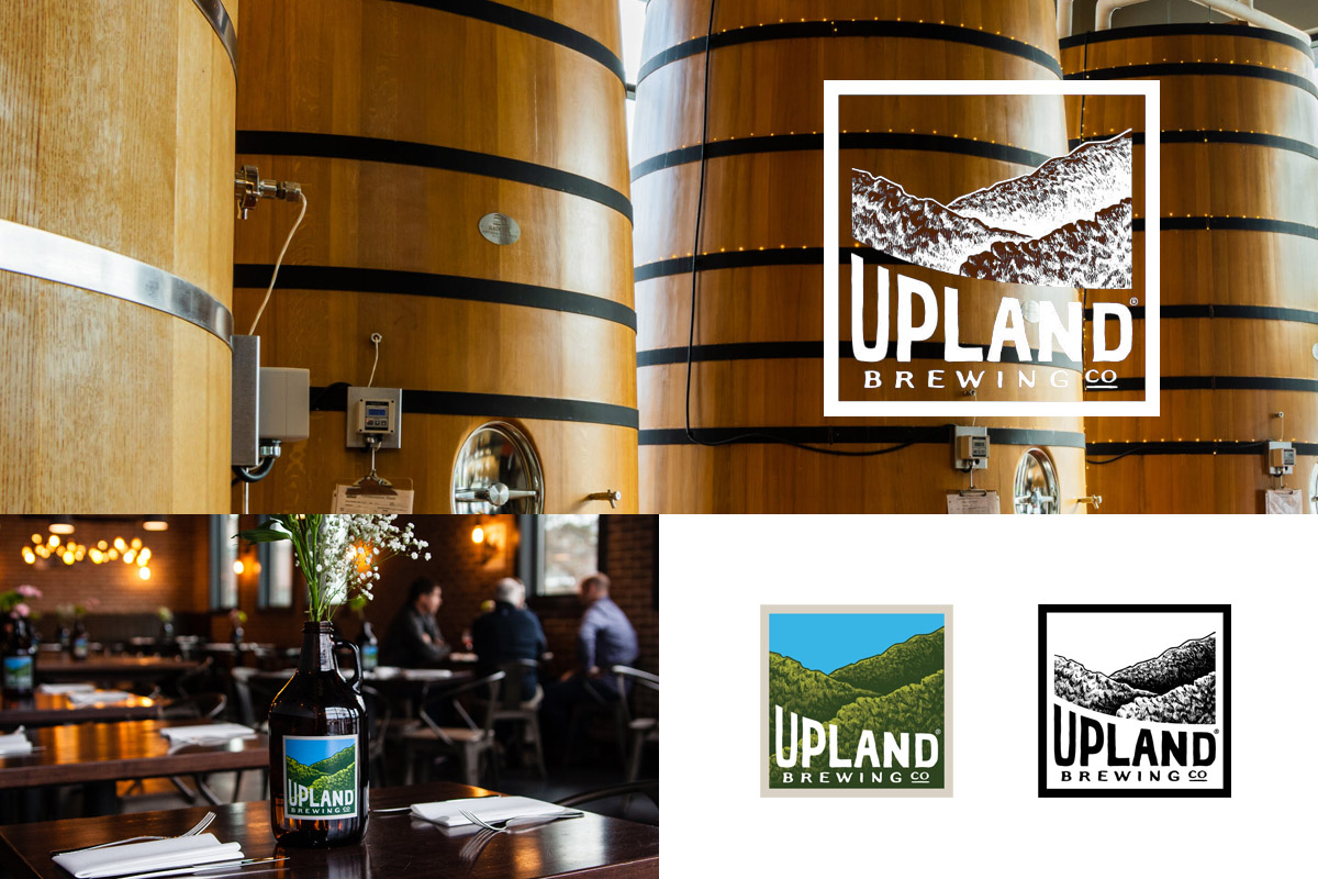 Upland Brewing Co. — heritage typographic identity by BMD Design in collaboration with Young & Laramore