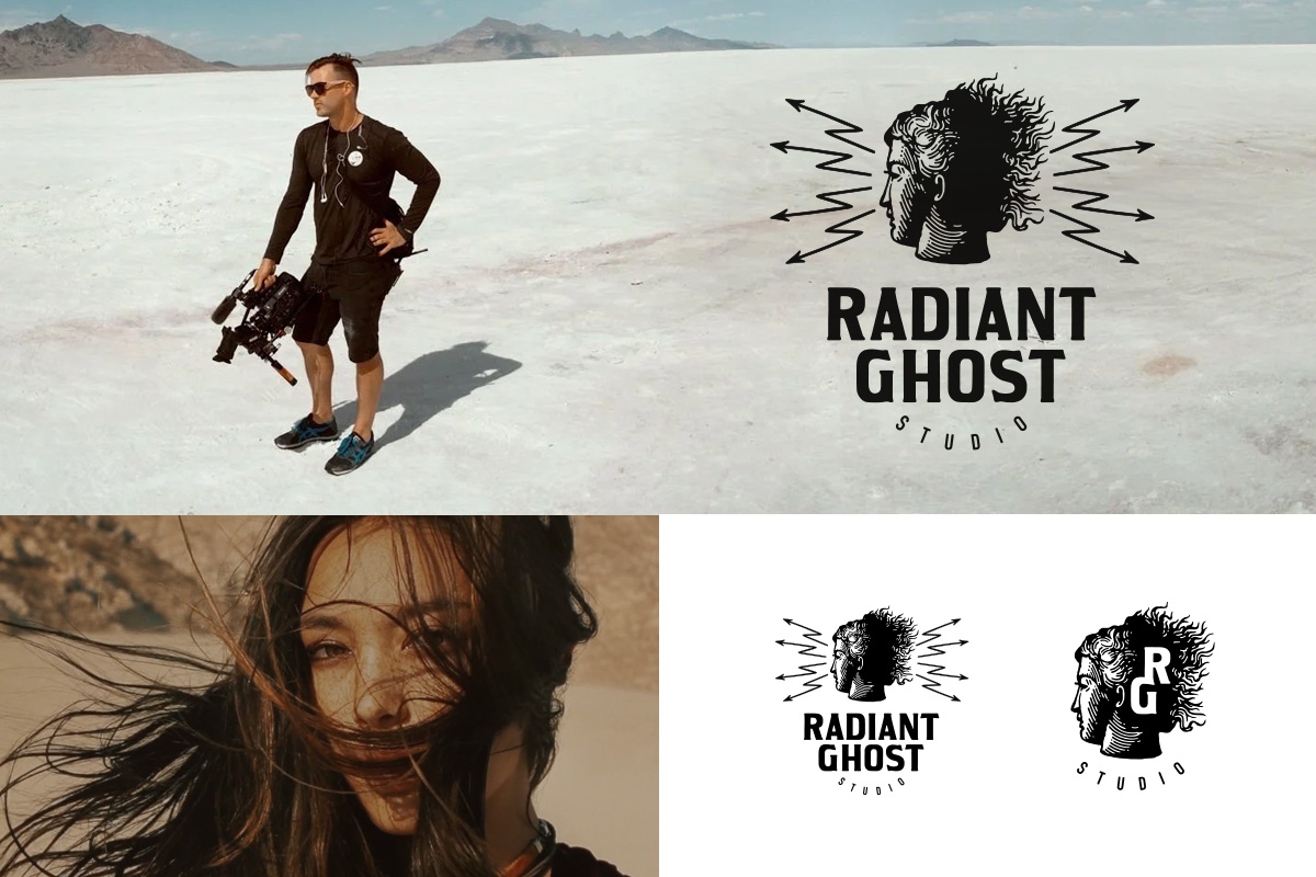 Radiant Ghost — filmmaker brand identity and logo by BMD Design