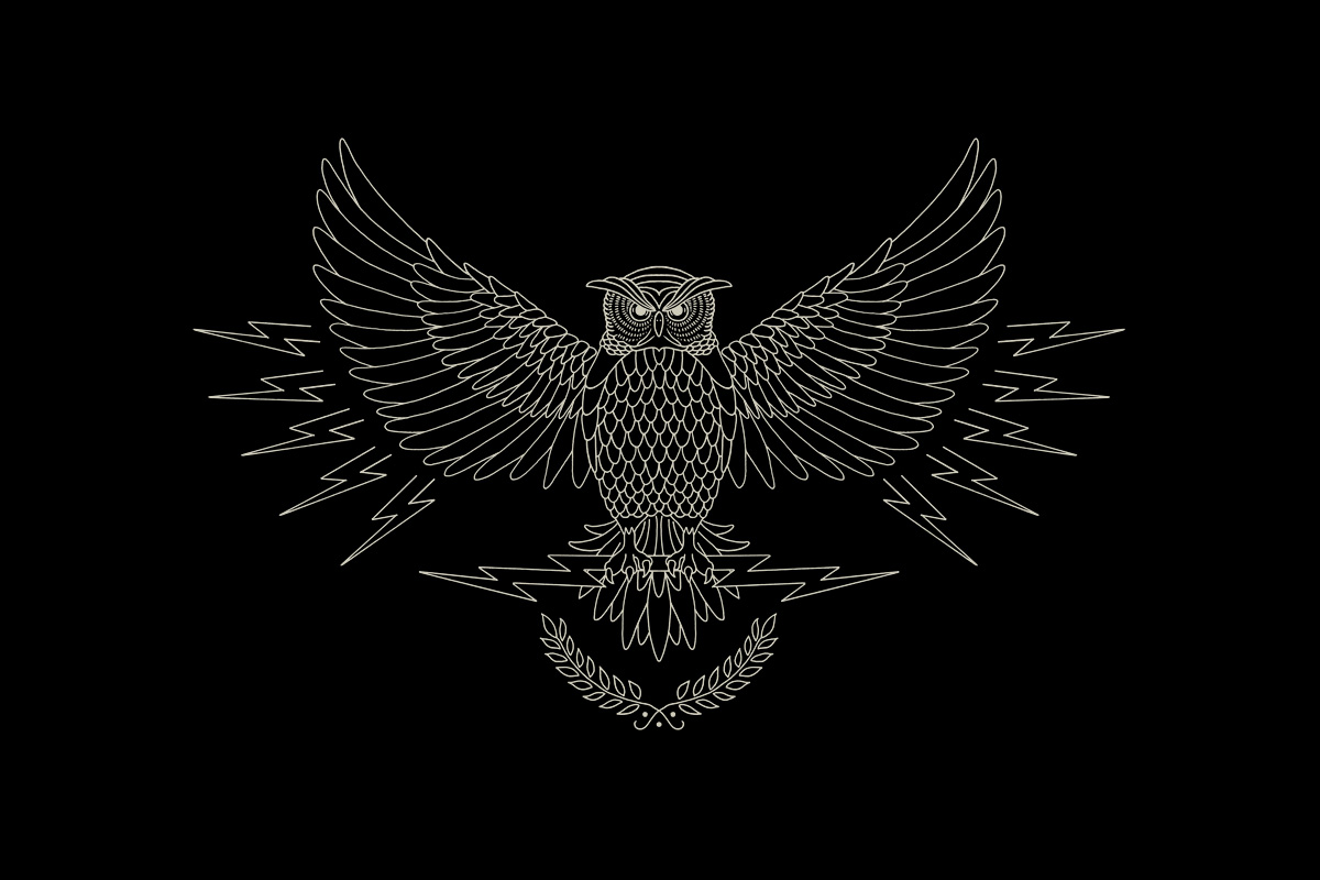 Custom biker emblems for Mulberry x Georgia May Jagger capsule collection — hand-drawn by BMD Design (Bruno Michaud), Bordeaux.