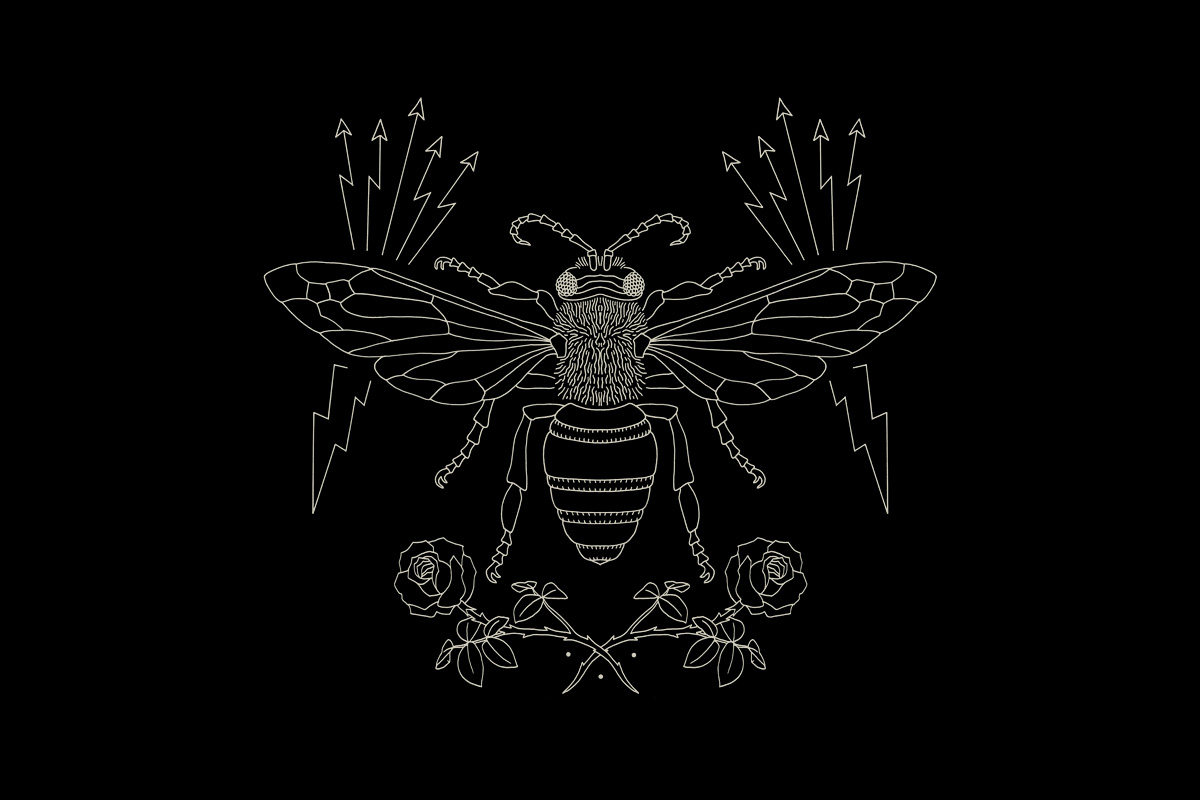 Owl emblem with crossed wrenches and vintage typography — Mulberry biker capsule by BMD Design (Bruno Michaud).