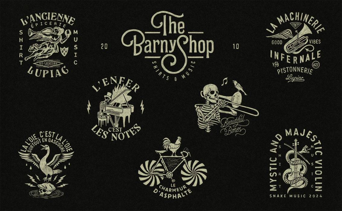 BMD Design, graphiste bordeaux, création logo pour BarnyShop