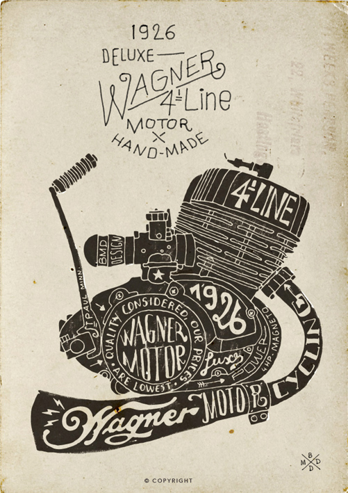 Hand-drawn lettering study, carefully composed typography