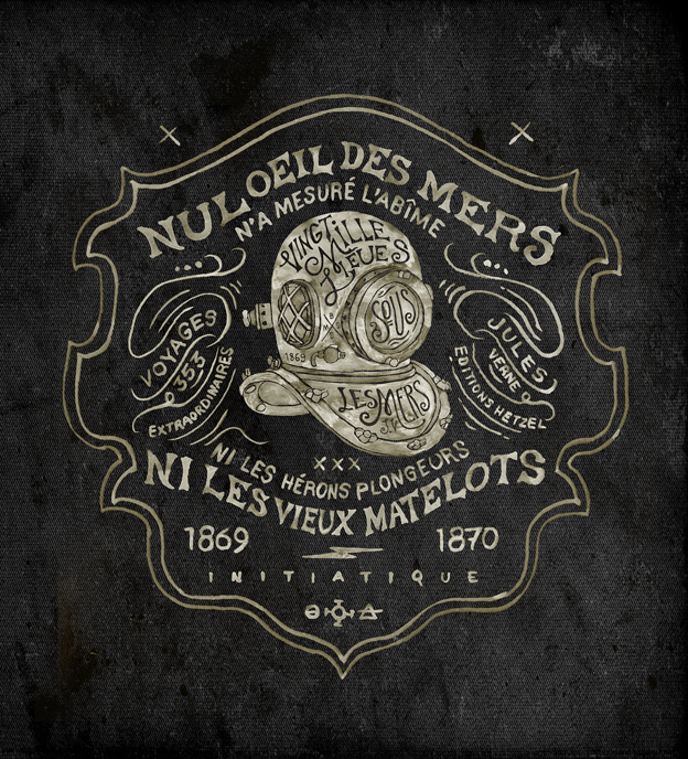 Hand-drawn lettering, script and composition work