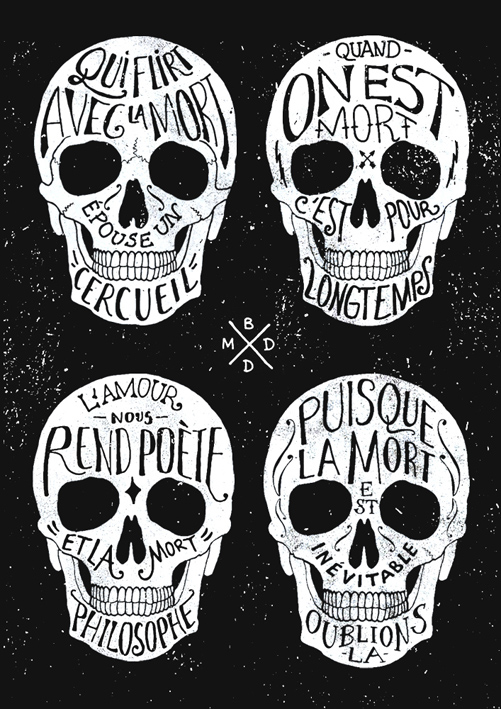 Hand-lettering composition for a brand identity