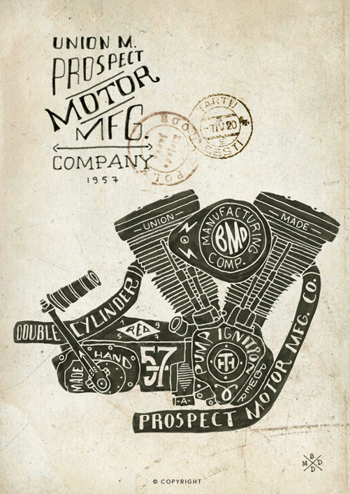 Handcrafted work with a vintage aesthetic