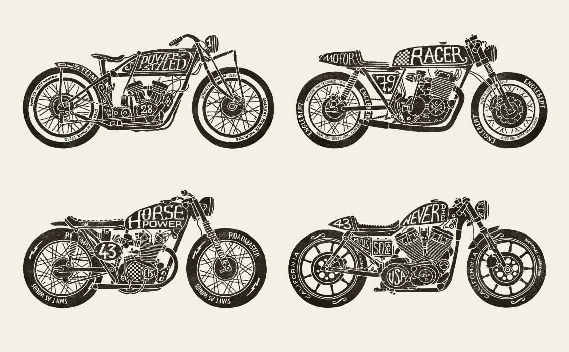 BMD Design, graphiste bordeaux, création logo pour Cafe Racer Motorcycles