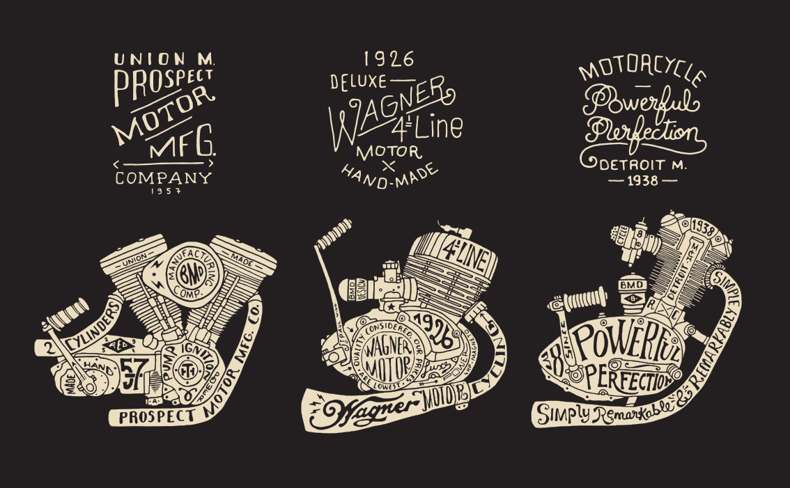 BMD Design, graphiste bordeaux, création logo pour Engine Motor Co