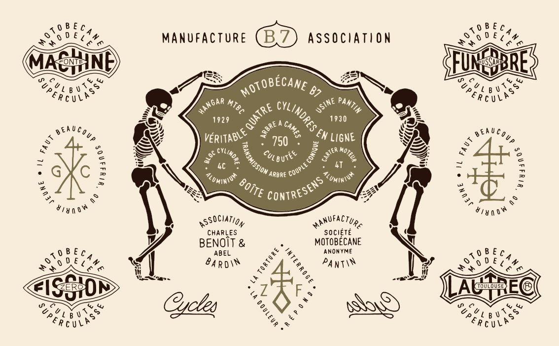 BMD Design, graphiste bordeaux, création logo pour Motobécane