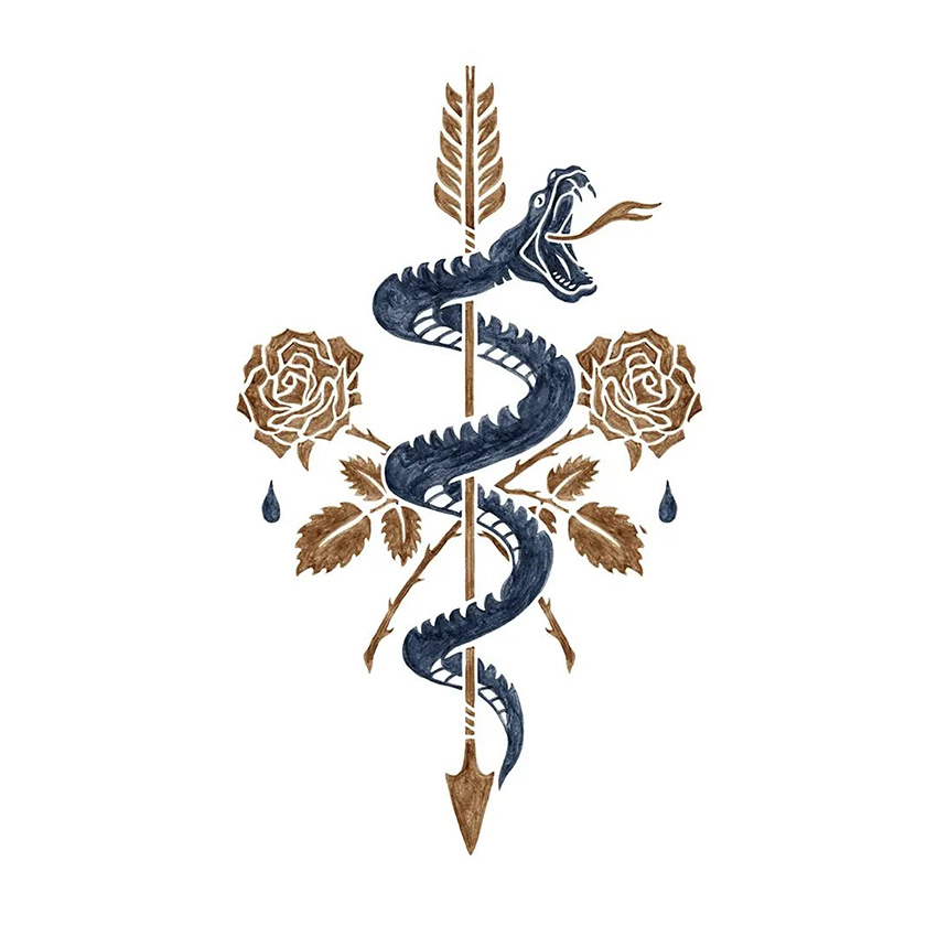 Bmd Design Snake Biker Logo Hand Cafted — BMD Design