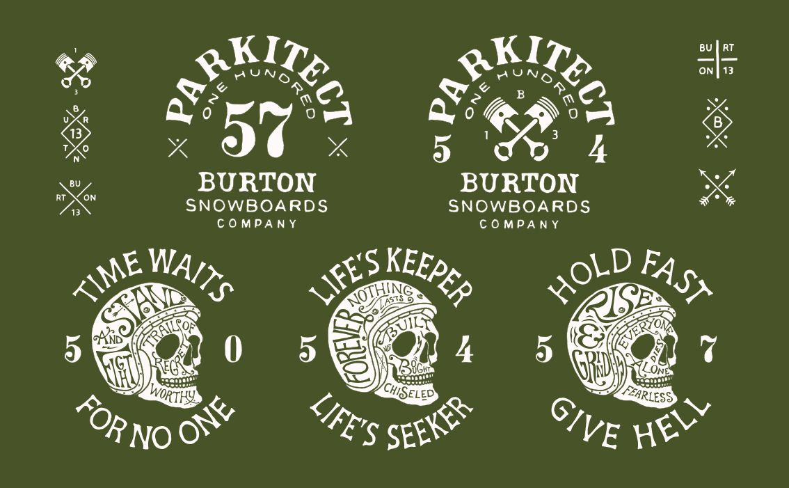 Portfolio Burton — Hand-lettering art — BMD Design