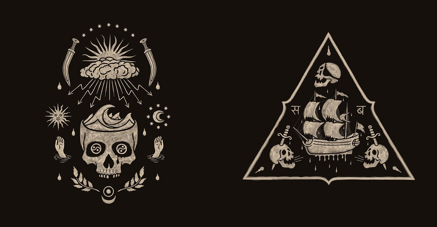 Iconic pirate flags designs, Jolly Roger variations and handcrafted visual storytelling by BMD Design.